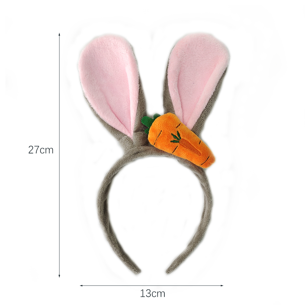 Diadema con Orejas de conejo de Pascua, aro para el pelo con Orejas de conejo de peluche, decoraciones para , diademas para adultos de Pascua, suministros para de Cosplay para niñas
