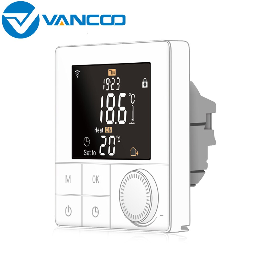 Vancoo wifi termostat 220v temperaturregulator digital elektrisk golvvärme smart termostat smart hemstyrning