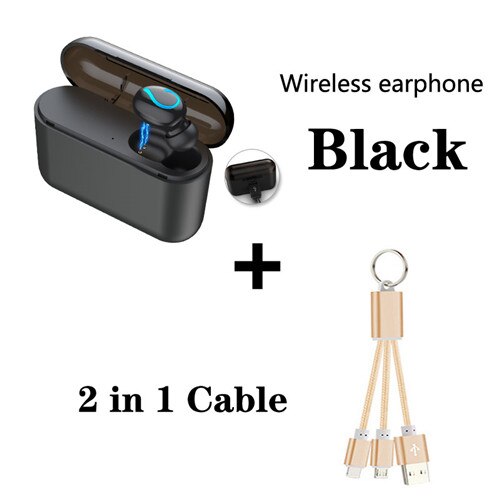 Mini Bluetooth 5.0 Earphones For Huawei Honor 20 10 10i 20i 10 9 Lite 8C 8X Play v10 v20 6a 6c 6x lite 8x max Wireless Earbuds: single add cable