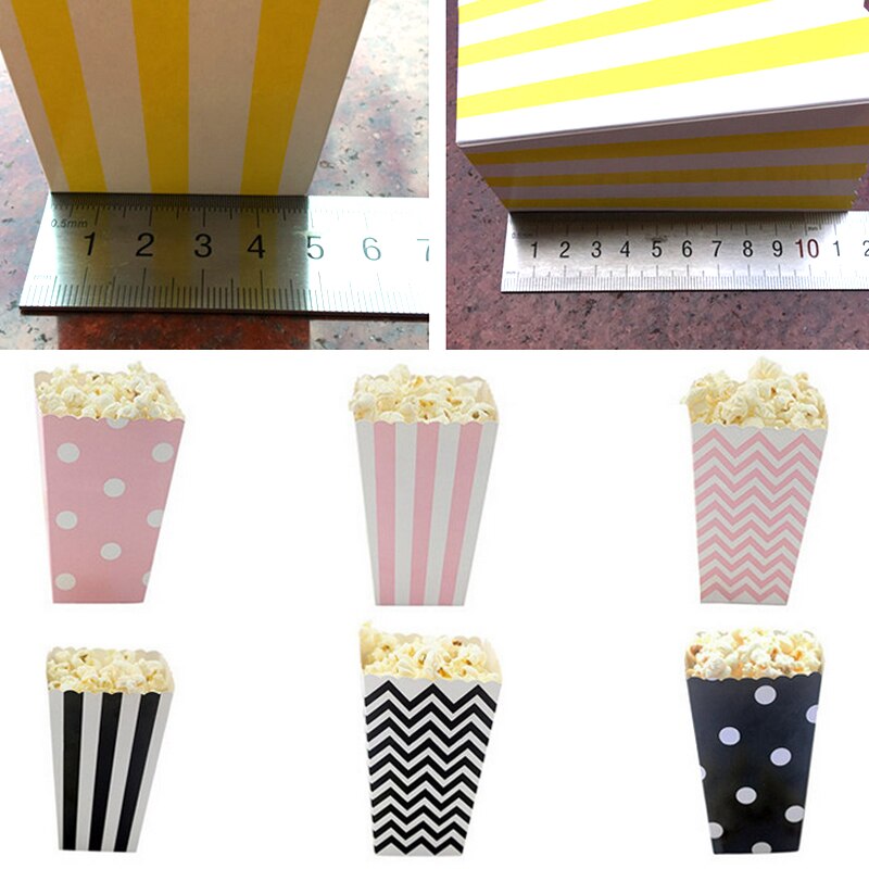 Paper box Snack Boxes Disposable Chicken DIY Popcorn Food Favour Party Supplies Candy 6pcs French Fries