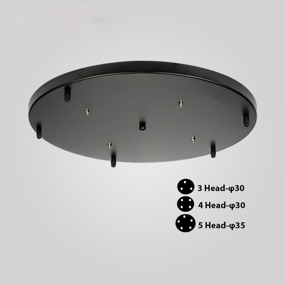 Pendant lamp Base Plate Lighting Accessories Black/White Round/Rectangular Chandeliers Ceiling Base Canopy Plate Lamps chassis