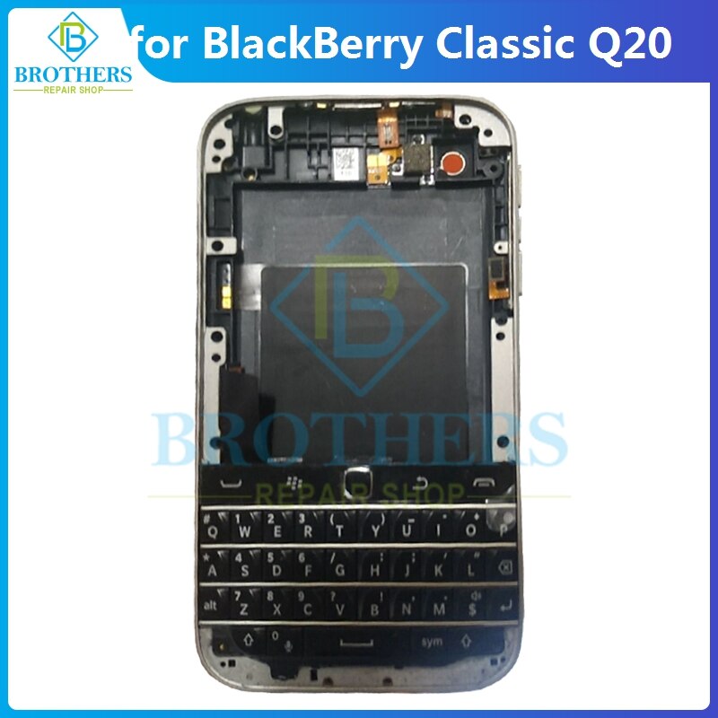 Vollen Satz Für Brombeere Klassische Q20 Zurück Abdeckung Batterie Tür Gehäbenutzen + Vorderseite Rahmen + Tastatur Für Brombeere Q20 Telefon teile oben