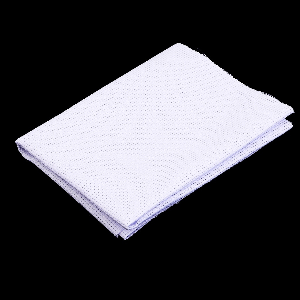 White 11 14 Count Cross Stitch Cloth Aida Fabric DIY Hand Embroidery Cloth