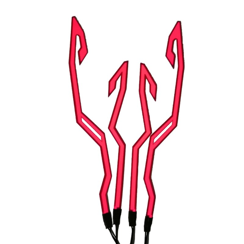 Helm Led Koud Licht Mod Kit Bike Helm Lamp Bar Lichtgevende Signaal Sticker Night Rijden Signaal Helm Licht: R