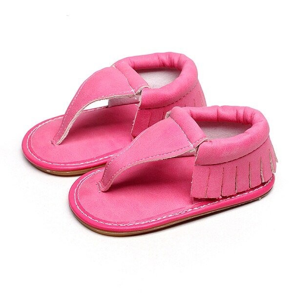 Dziecięce sandały dziewczęce nowe letnie buty dziecięce mieszkania buty dziecięce ze skóry eko gumowe podeszwy dziewczęce kwiatowe sandały nadające się robić 0-12M: róża czerwony / 7