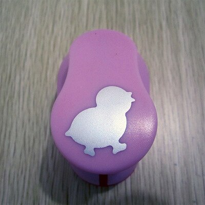 (2.5cm) Wave Circle Balloon Shape Craft Craft Scrapbooking Machine School Paper Cutting Cutter Puncher Eva Hole Punch Embossing: Chick