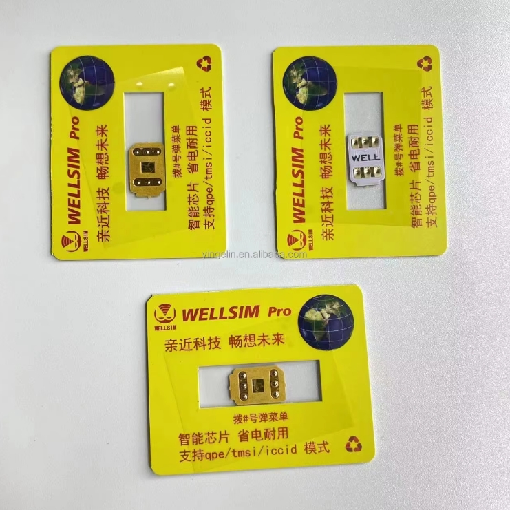 2025 Well Sim pro-kaart met QPE voor 6S/SE/7/8/X/XR/XSM/11/12PM/13/14PM/15-serie en 16-serie