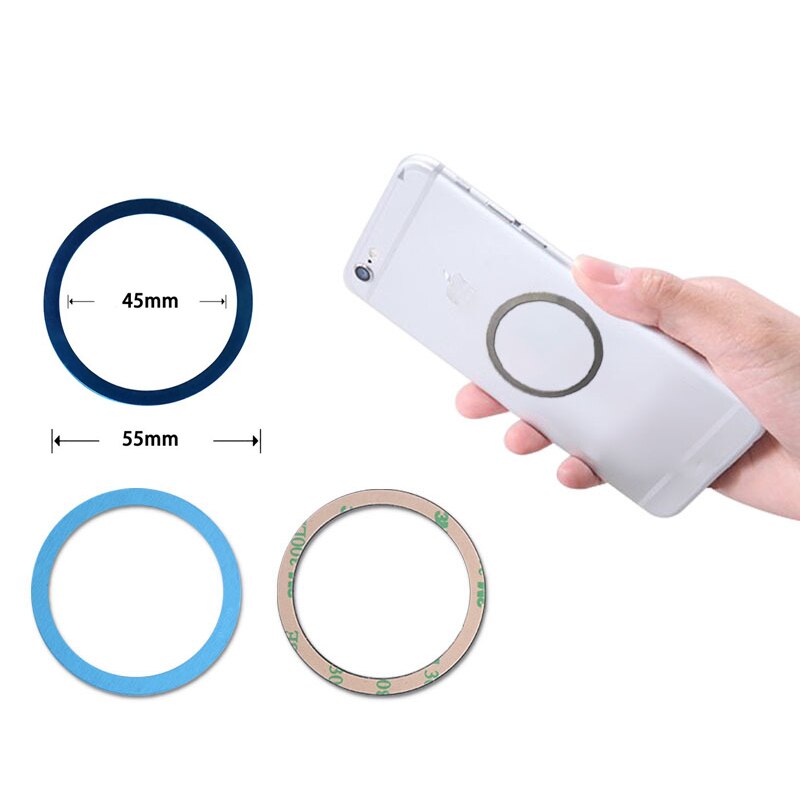 5 sztuk 55x45mm pierścień metalowa płyta dysku żelaza arkusz dla magnetyczny telefon samochodowy stojak posiadacze dla iphone 12 magsafe dla iphone 13
