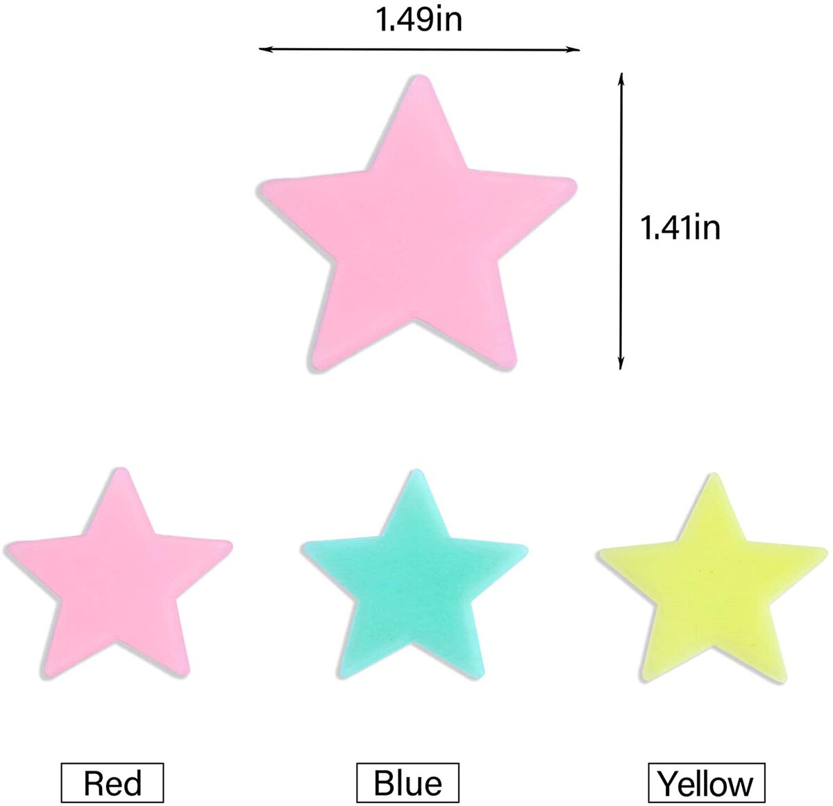 Pegatinas luminosas de estrellas para decoración de habitación, pegatinas realistas de cielo estrellado para techo, dormitorio de niños y bebés