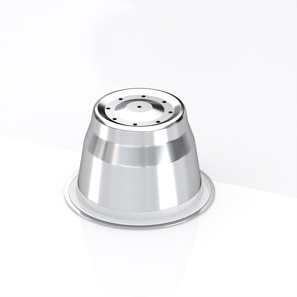 Återanvändbar kapsel i nespresso påfyllningsbar rostfri stål 2 in 1 återanvändbara essenza mini pixie inissa kaffefilter droppar