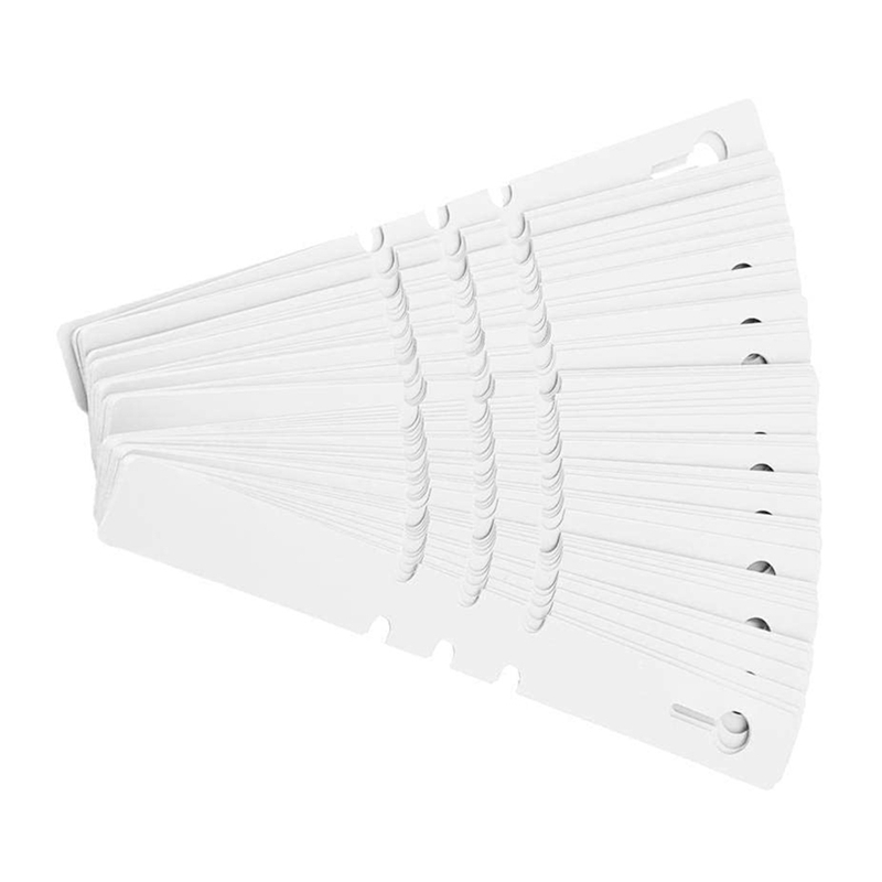 100 Plastic Plant Hanging Tree Tags Wrapping Nursery Tag Marking Waterproof Nursery Tag (White): Default Title