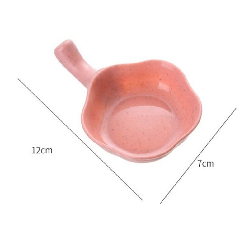 Multipropósito trigo cuenco sazonador condimento de vinagre platos pequeños para los aperitivos, aperitivo plato de salsa cocina platos vajilla