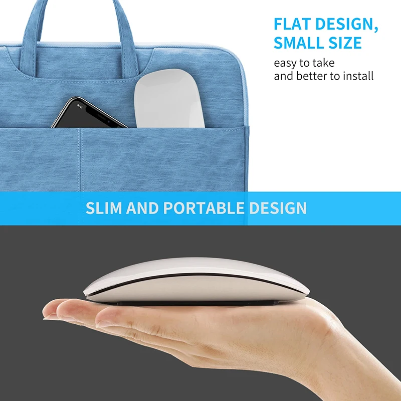 Xiaomi mouse sem fio silencioso recarregável computador bluetooth mouse fino ergonômico pc ratos mágicos para apple macbook microsoft ipad