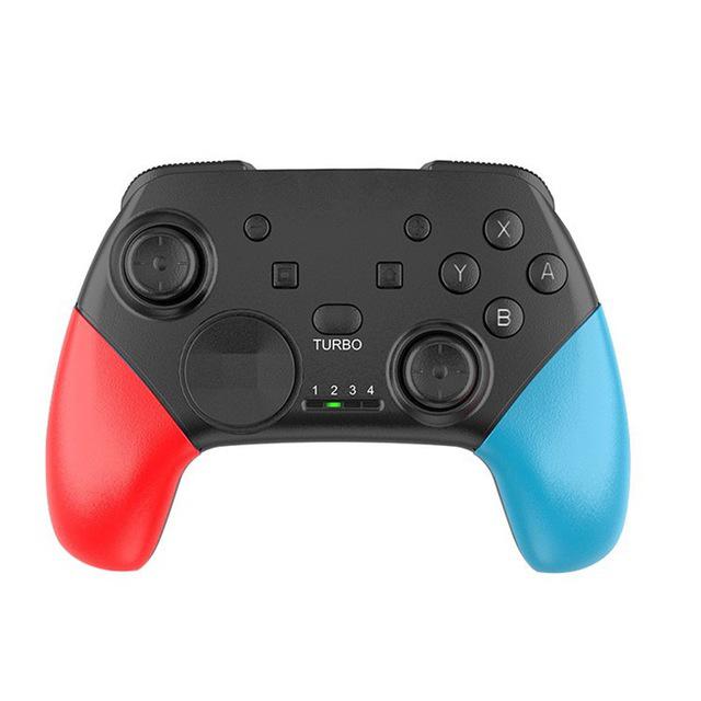 Wireless Game Controller Bluetooth Gamepad Dual Vibration Joystick For Switch Pro/Nintendo Pro/lite/PC/Android/TV BOX: Red blue
