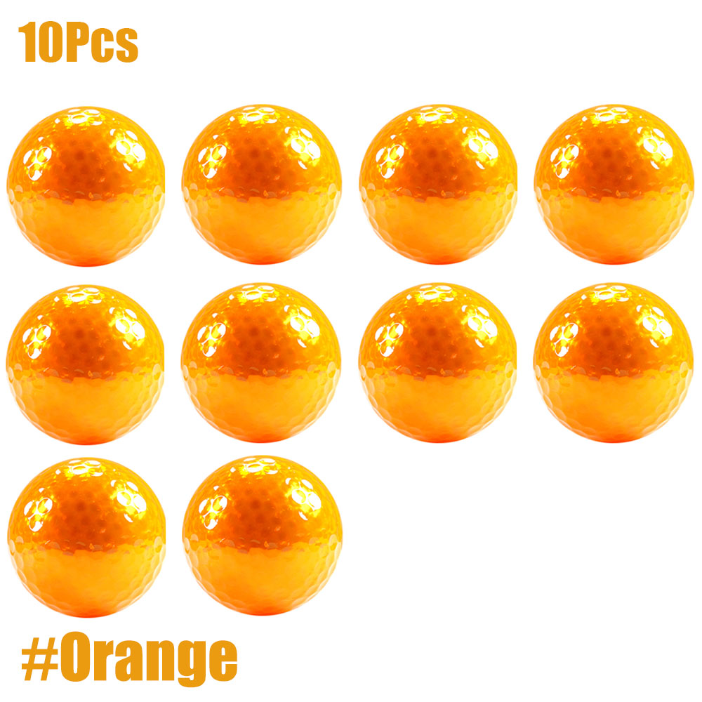 GLOOF 10 pezzi diametro circa 42.7mm palline da Golf, pallina da Golf a lunga distanza per il gioco del tiro di Golf: Orange