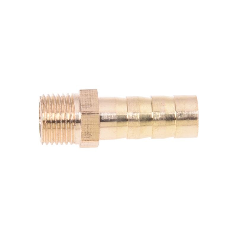 Uds latón 8mm tubería de Gas espiga para manguera 1/8 "PT rosca macho juntas Accesorios