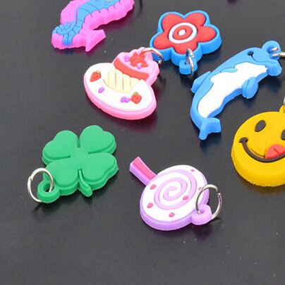Gereedschap Rubber Weefgetouw Bands Voor Kinderen Meisje Diy Set Hanger Haak S Gespen Haken Brei Gereedschap Voor Weven Vetersluiting armband: 20pcs Resin pendant