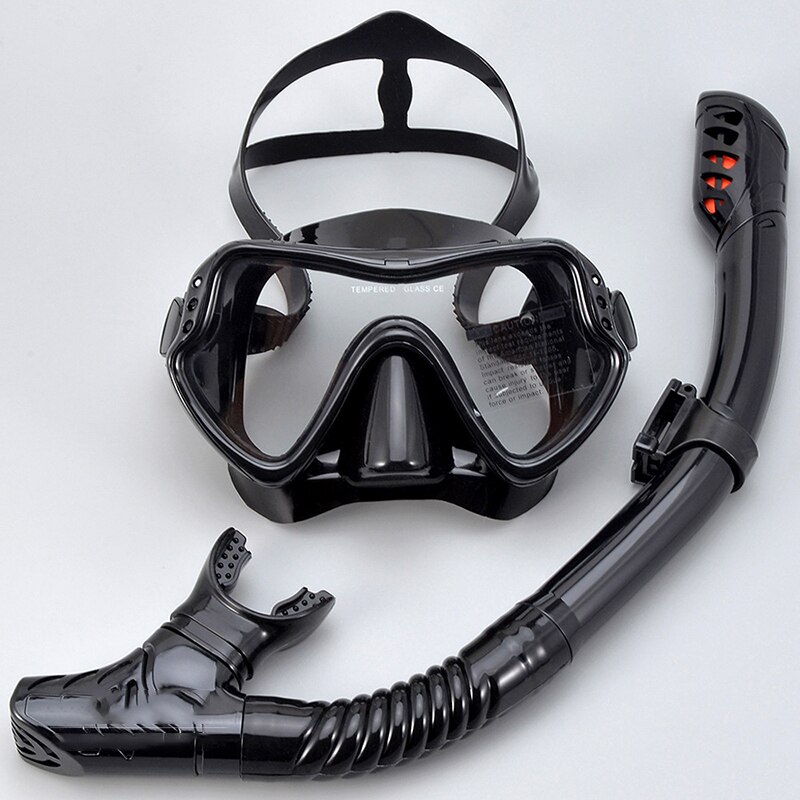 Snorkeling Gear No Leak Seal Snorkel Set Snorkeling Packages Swimming Gear Equipment For Swimming YS-BUY: black