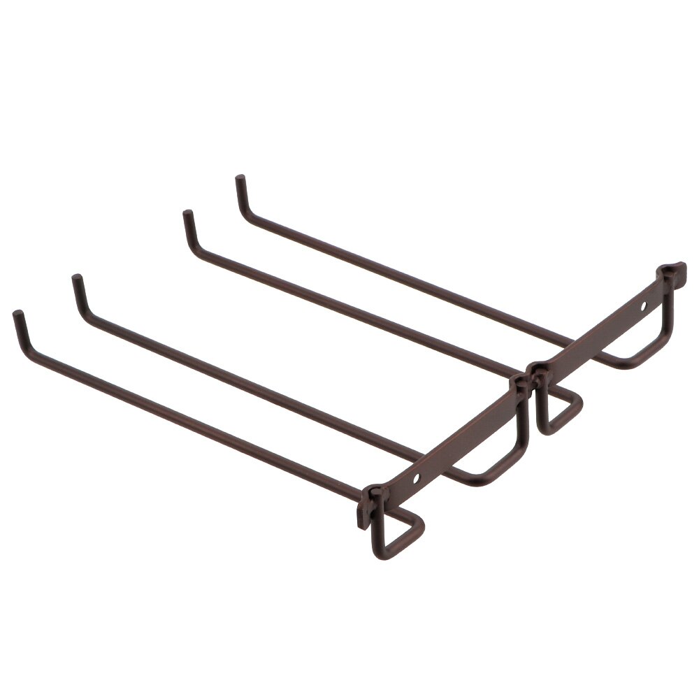 HILIFE Bar Wine Rack Wall Mount Hanger Barware Accessories Double Row Home Kitchen Holder Shelf Stemware Hanging Home Storage