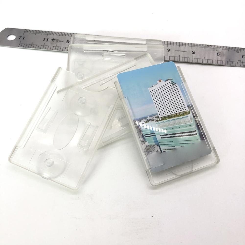 Transparante Auto Card Sleeve Id Ic Card Zuignap Houder Voorruit Parkeerplaats Kaarthouder Hittebestendig