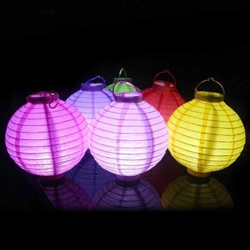 LED papier opknoping lantaarn nachtlampje Halloween party decoratie/lampenkap 8inch