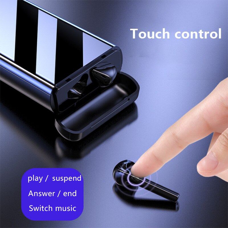Wireless 5,0 Bluetooth Kopfhörer HD Stereo Kopfhörer Headset Mit Dual Mic und 10000mAh Power tragbare Batterie Ladung Fall