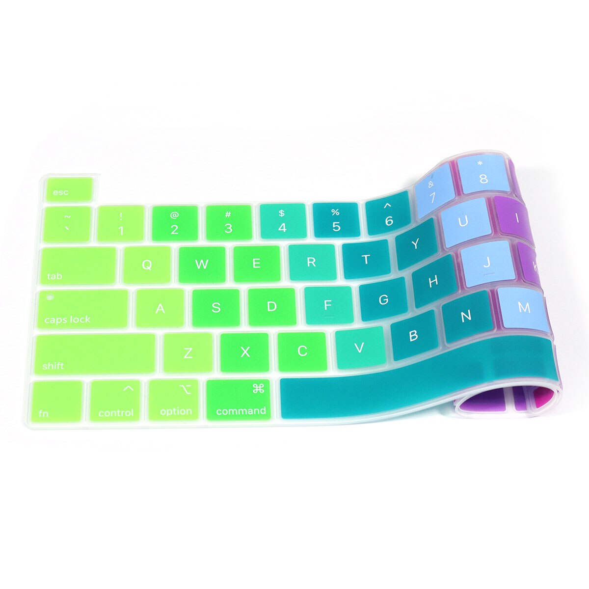 Us Layout Skin Voor Macbook Pro 13 M1 Chip A2338 Us Toetsenbord Cover Silicon Rainbow Waterdicht Pro 13 M1 a2338 Toetsenbord Film