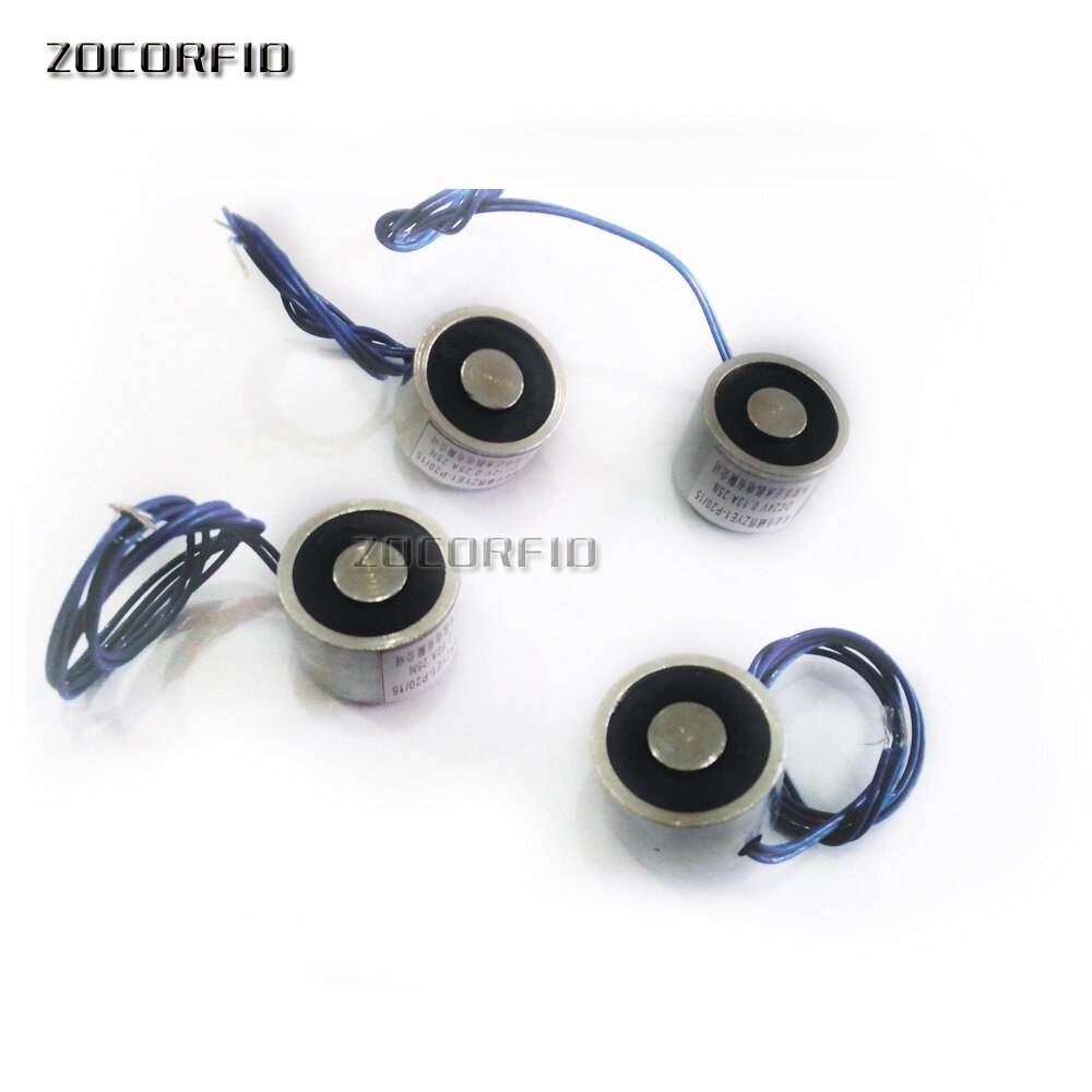 P20/15 DC12V 2.5Kg (25N) Zuig Dc Solenoid Elektromagneet, Ronde Electro Holding Magneet Electro