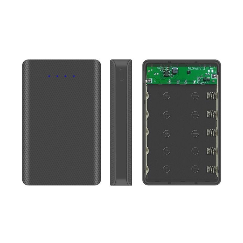DIY 5x18650 Batterij Case - Powerbank Shell - Externe Doos - Indicator - Draagbaar