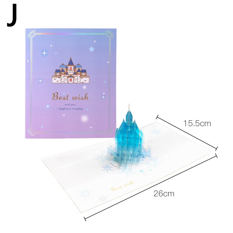 Christmas Pop UP Santa 3D Greeting Card Year Greeting Card Party Invitations Business Card Postcard Merry Christmas: J