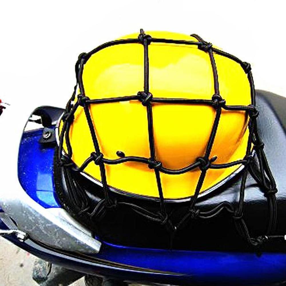 Motorcykel bagage netto cykel 6 kroge holde nede brændstoftank bagage mesh web bungee sort motorcykel cykel 6 kroge tank bil styling