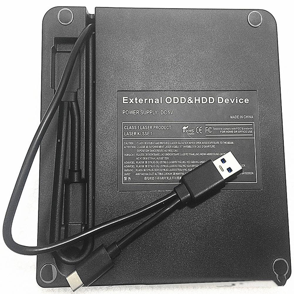 Draagbare Vcd Cd Dvd Brander Usb 3.0 Type-C Externe Dvd Speler Optische Drive Voor Computers Laptop