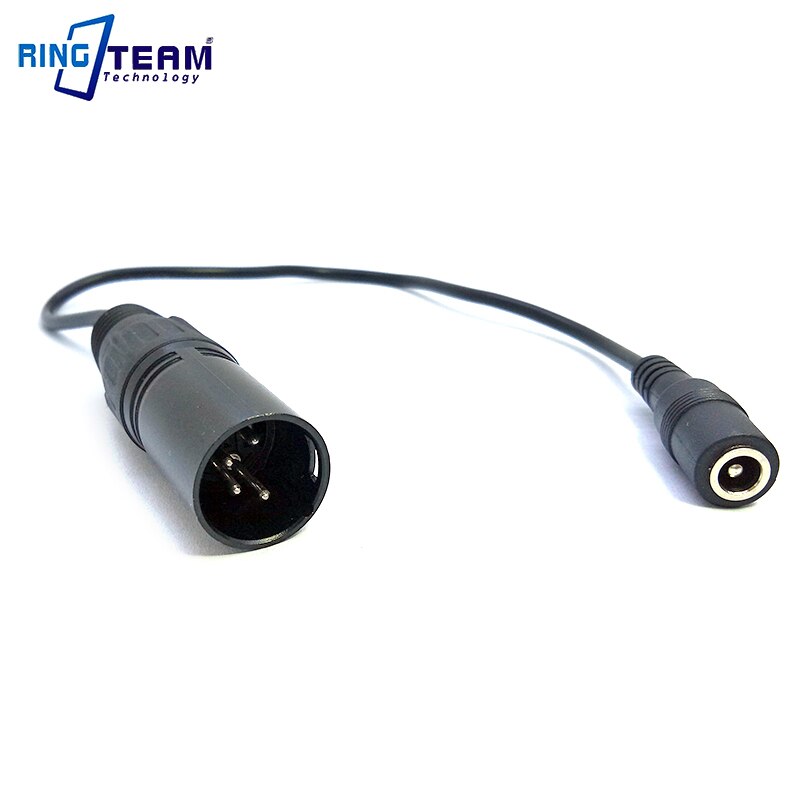 100CM Female DC 5.5*2.5 mm to 4 Pin XLR Male Connector Power Cables for Video Camera Camcorder