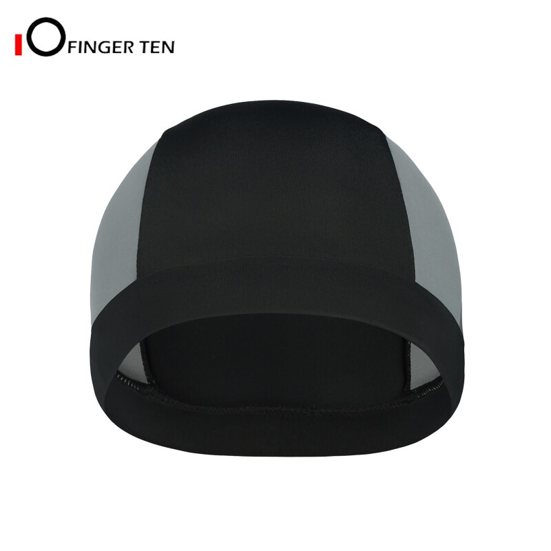 casco de refrigeración de secado rápido gorras de ciclismo bicicleta de carretera para correr motocicleta y fútbol bajo Gorro con líneas duras: Black-Gray