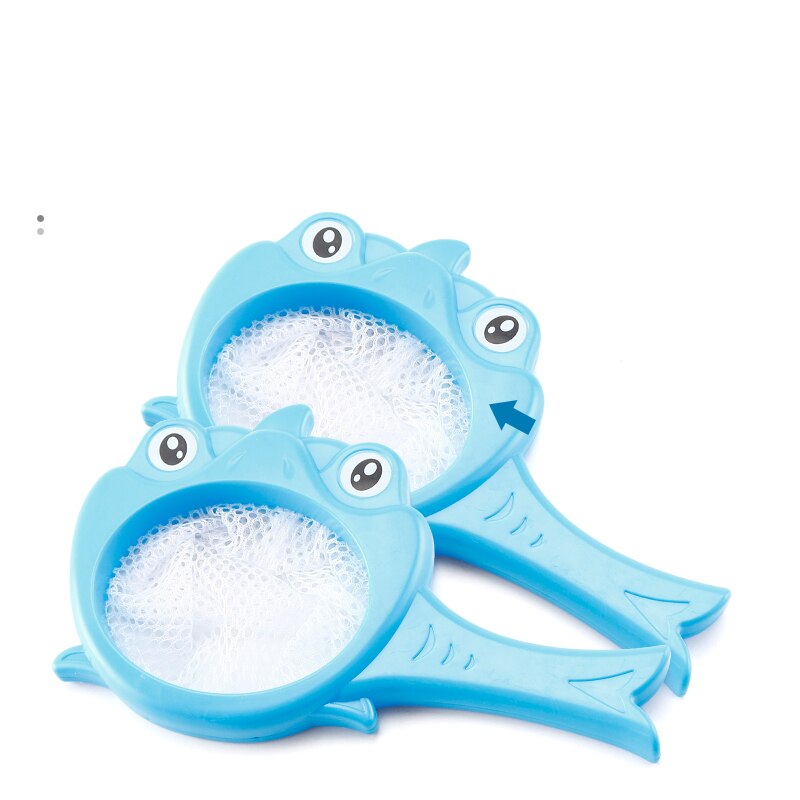 Giocattoli da bagno per bambini Spray doccia con acqua giocattoli bagno interattivo nuoto gioco rete da pesca Set squalo anatra per bambini bambini 7 pezzi