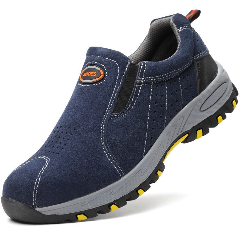 Steel Toe Cap Impact-resistant Shoes Breathable Lightweight Work Safety Shoes Mens Casual Sneakers