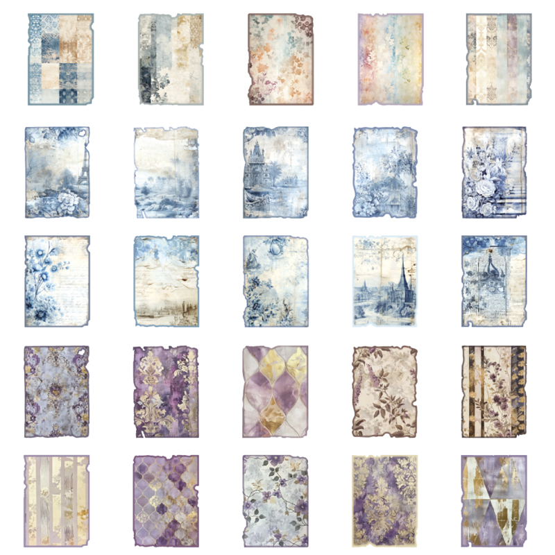 Mr. paper 6 stilar 30 ark/förpackning tunt pappersmaterial papper tankar om vinden serien gör-det-själv-handbok dekorativt bakpapper