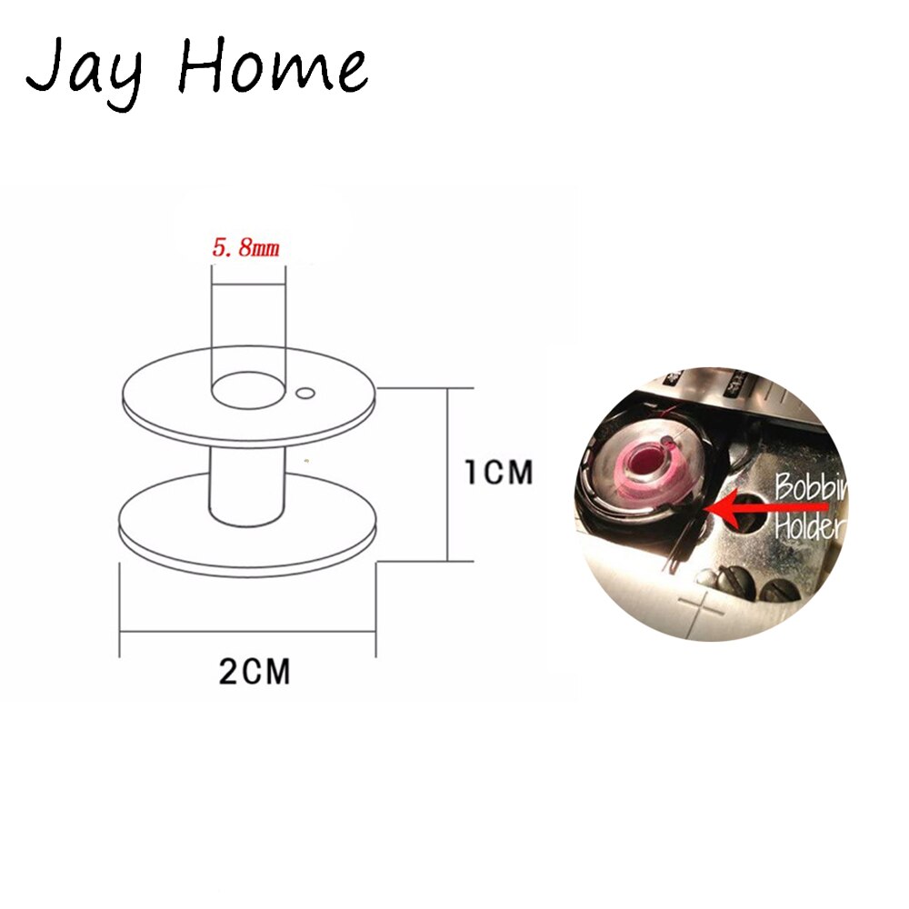 10/20Pcs Transparent Plastic Sewing Machine Bobbins Empty Bobbins Spools for Most Home Sewing Machine DIY Sewing Accessories