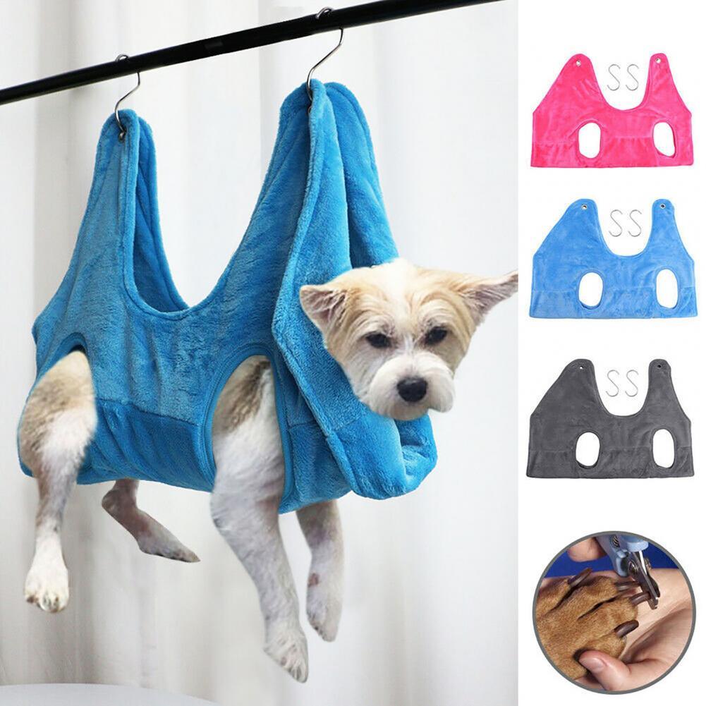 Dog Hammock Helper Dog Cat Grooming And Nail Trimming Pet Grooming Hammock Restraint Bag For Dogs Bathing Trimming Nail