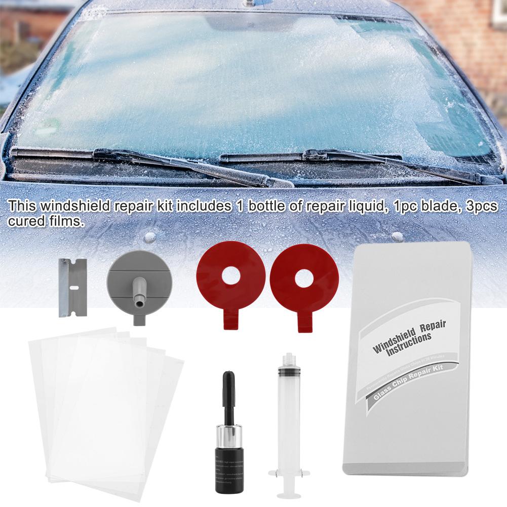 Windshield Repair Tool Kit for Car Window Glass Crack Repairing Liquid Windscreen Restore Fix Set