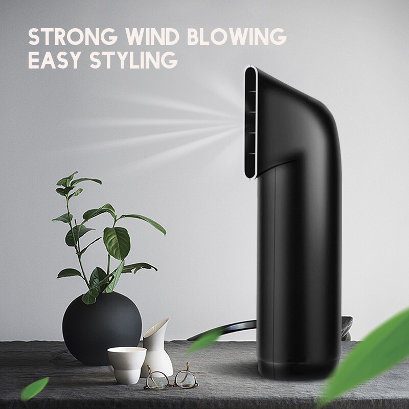 Mini hårfön hopfällbar 1400w kraftfull elektrisk torktumlare hushållsresande bärbar hårtork kompakt fläkt eu-kontakt  f35