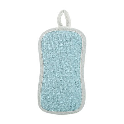 Esponja pano de limpeza pano para lavar louça utensílios de cozinha suprimentos de cozinha dupla face absorvente prato especial macio ferramenta de cozinha: Sky Blue