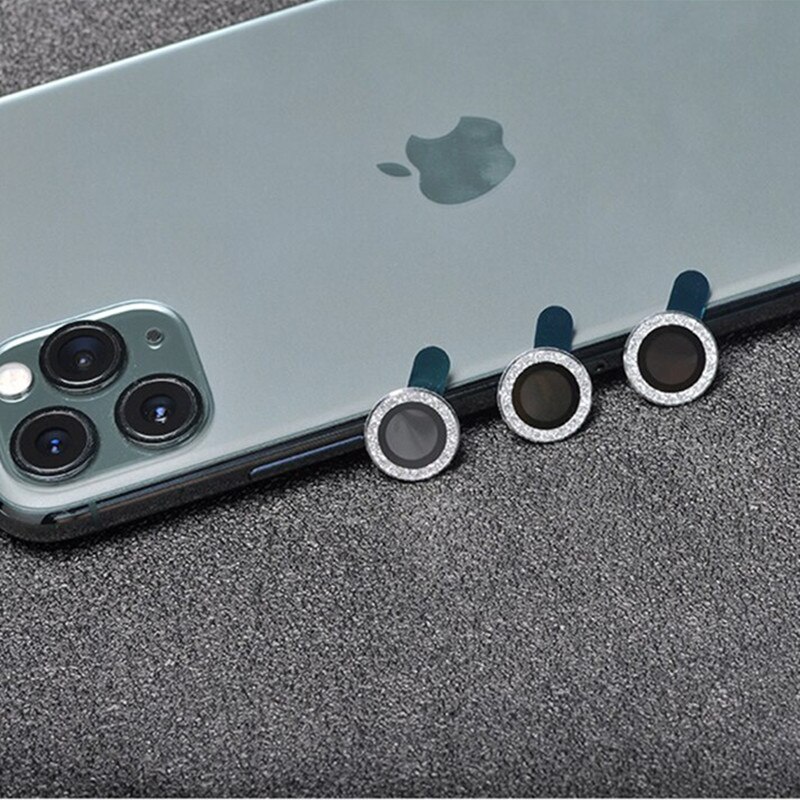 Back Lenses Camera Protector For iPhone 12 11 Pro Max 12Mini Rear Lens Ring Sticker Film Diamond Bling Protective Back Stickers