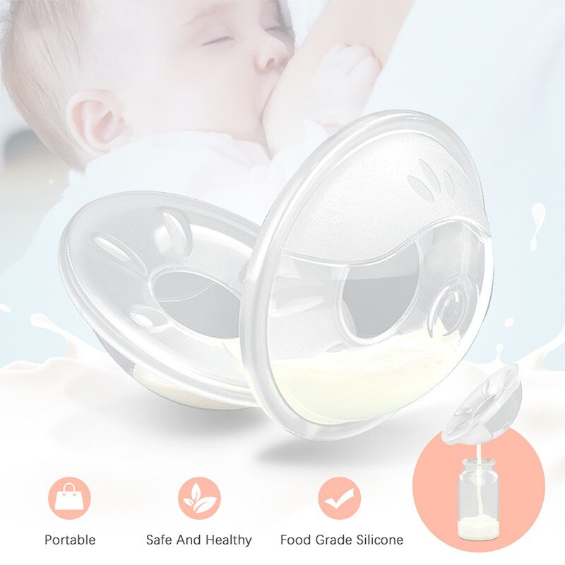 Moedermelk Collector Babyvoeding Moedermelk Saver Collector Anti-Lekkage Melk Herbruikbare BPA-FREE Beschermen Pijnlijke Tepels