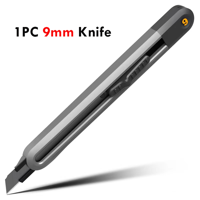 Delikatessen 3-teiliges einstellen Allzweckmesser Kunstschnitzmesser Cutter Schulbedarf Schnittwerkzeuge Tapete Briefpapier Expressversand Sicheres Messer: Schwarz