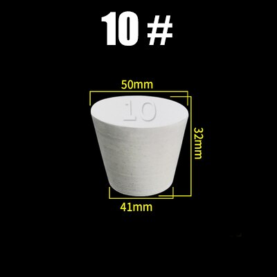 Silicone Rubber Sponge Stopper Hole Plug Lab Flask Test Tube Bottle Glassware Tapered Rubber Plug Bung Stopper: YELLOW