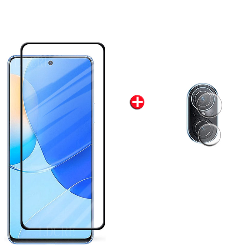 Pełna osłona szklana robić Huawei Nova 9 SE Szkło robić Huawei Nova 9 SE Szkło hartowane robić Huawei Nova 9 SE Szkło obiektywu: Pomarańczowy