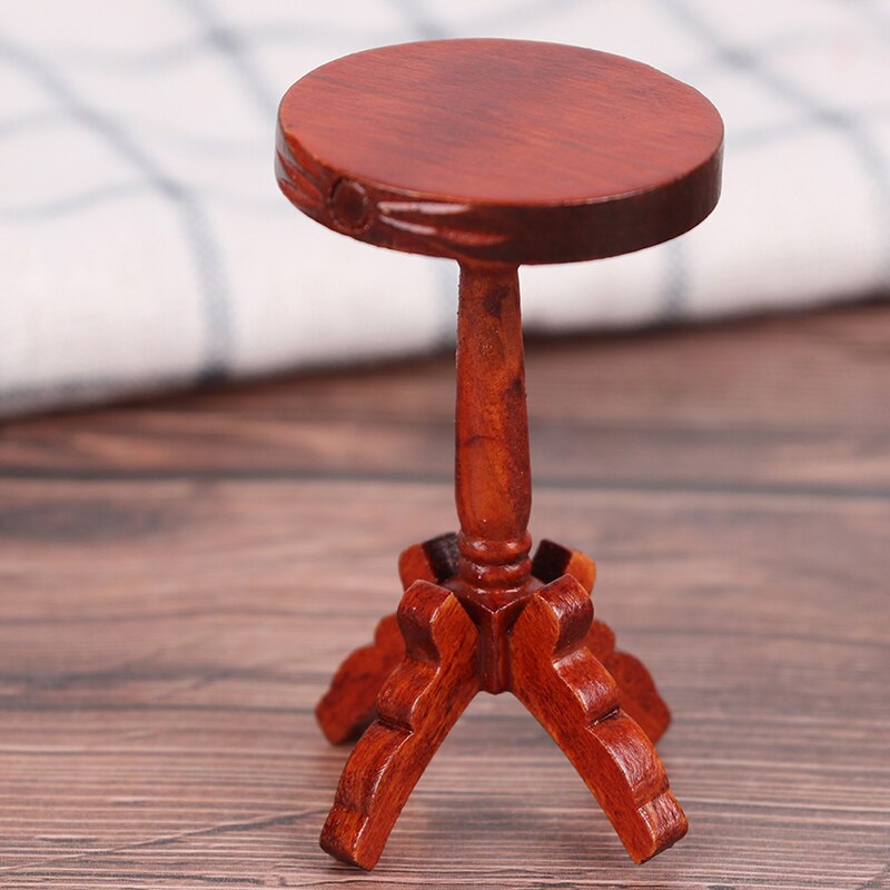 1/12 Dollhouse Miniature DIY Furniture Metal Plastic Wood Chair Doll House Accessories Toys for Baby Kids: 8