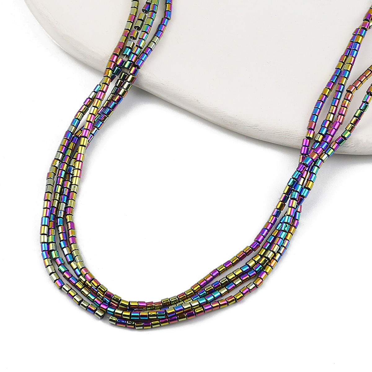 2Mm 180 Stuks Blauw, Groen, Cilindrische Vorm Hematiet Natuursteen Spacer Kleine Losse Kralen Voor Sieraden Maken Diy Armbanden: YELLOW