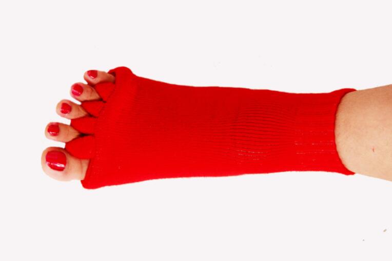 2Stck Eastic Fuß Ausrichtung Schmerzen Linderung Socken Für Pedikübetreffend Gerät Hallux Valgus Korrektur Fünf Kappe Socken Finger Zehe Separatoren: 6